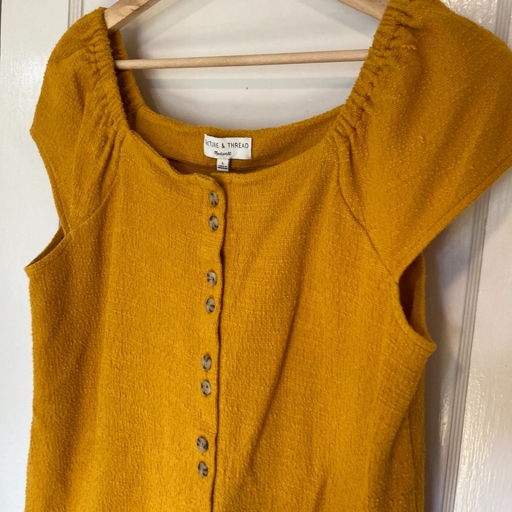 Madewell Texture & Thread dress (Mustard)